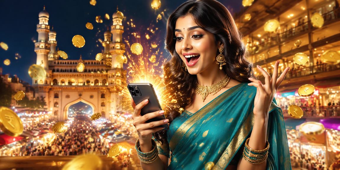 Mobile player enjoying Andar Bahar game in Hyderabad