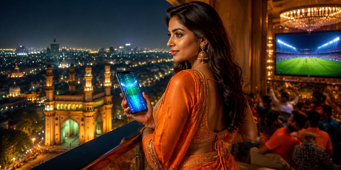 Mobile gaming app on phone with Indian player
